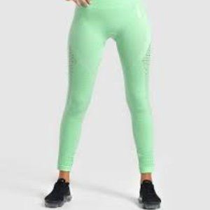 GymShark Teal Energy and Seamless Leggings